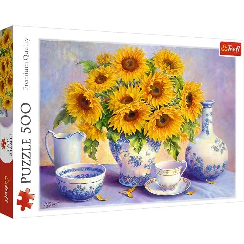 Trefl 500 Elementi, Qualità Premium, per Adulti e Bambini da 10 anni Puzzle, Colore Girasoli,