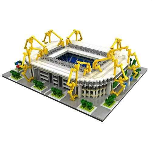 Atomic Stadio di BV Borussia Dortmund. Modello da assemblare con nanoblocchi. più di 3800 Pezzi