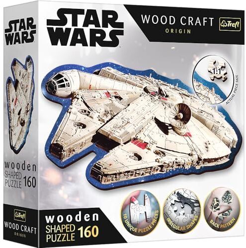 Trefl - Wood Craft Star Wars Puzzle di Contorno in Legno, Multicolore,