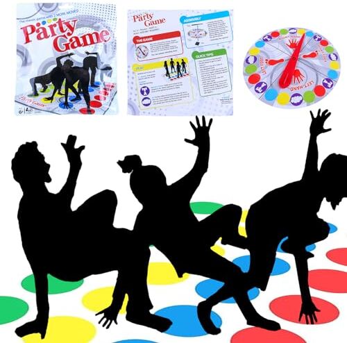 Tacino Twister Gioco Bambini, Twister Gioco Bambini Junior, Family Floor Gioco di società, Giochi Divertenti per Bambini, Giochi Educativi, Giochi di Squadra, Giochi Interattivi per Famiglie