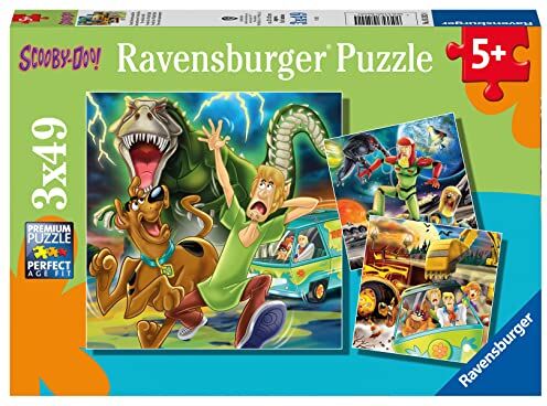 Ravensburger , Scooby Doo, 3x49 Pezzi, Puzzle per Bambini, Età Consigliata 5+, Multicolore, 0 4