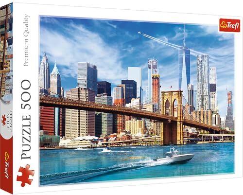 Trefl 916  Ansicht von New York EA 500 Teile, Premium Quality, für Erwachsene und Kinder ab 10 Jahren 500pcs, Coloured