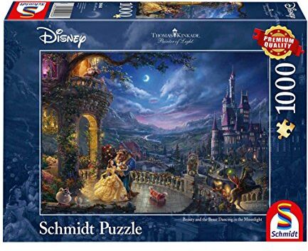 Schmidt , Thomas Kinkade: Disney Beauty and the Beast Puzzle -1000pc , Puzzle , Ages 12+ , 1 Players