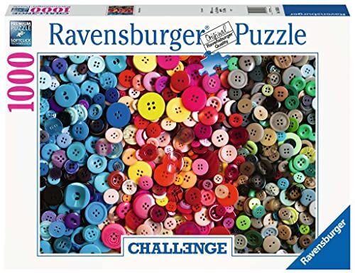 Ravensburger Puzzle Buttons, Collezione Challenge, 1000 Pezzi, Idea regalo, per Lei o Lui, Puzzle Adulti