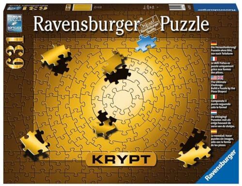 Ravensburger Puzzle Krypt Gold, 631 Pezzi, Puzzle impossibili, Idea regalo, per Lei o Lui, Puzzle Adulti