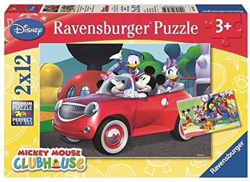 Ravensburger 0 Topolino And Co Puzzle, 2x12 Pezzi