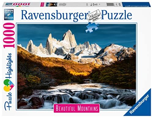 Ravensburger Puzzle Fitz Roy, Patagonia, Collezione Beautiful Mountains, 1000 Pezzi, Idea regalo, per Lei o Lui, Puzzle Adulti