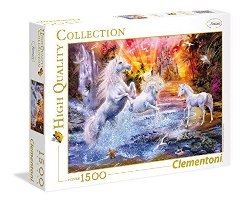 Clementoni Wild Unicorns Collection Puzzle, 1500 Pezzi,
