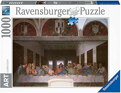 Ravensburger Puzzle Leonardo L’Ultima Cena, 70x50 cm Puzzle 1000 pezzi Puzzle adulti e Ragazzi facile da comporre Puzzle Quadri Famosi da Esporre Puzzle Arte Educativo