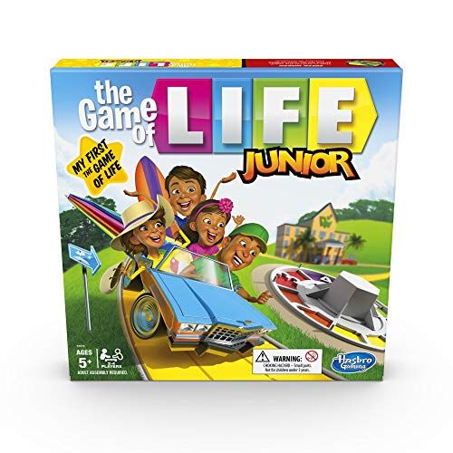 Hasbro The Game of Life Junior Board Game for Kids From Age 5, Game for 2 to 4 Players