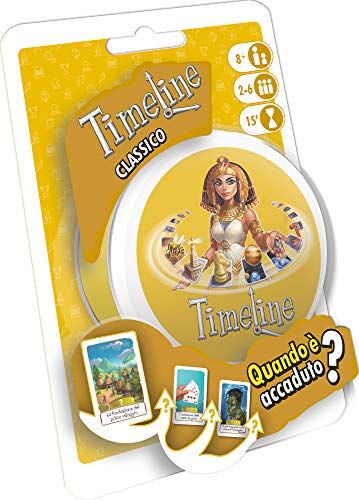 Asmodee Timeline Classico, Gioco di Carte, Educativo, Formato Tascabile, Edizione in Italiano, 8302