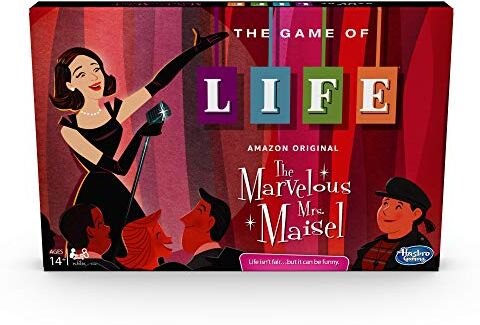 Marvel Hasbro Gaming, Il Gioco della Vita, La Signora Maisel, Gioco in Scatola, Versione in Inglese, Ispirato alla Serie The ous Mrs, Maisel, Esclusivo Amazon