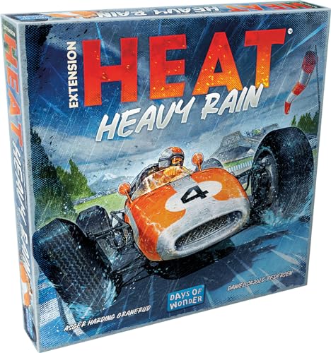 Asmodee Days of Wonder Heat Estensione: Heavy Rain Giochi da tavolo Giochi da tavolo Giochi di corse a partire da 10 anni 1-7 giocatori Versione italiana