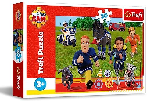 Trefl - Fireman Sam Puzzle, Multicolore, One Size, TR37289