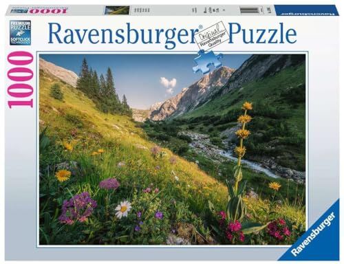 Ravensburger Puzzle, Puzzle 1000 Pezzi, Prato in Montagna, Puzzle per Adulti, Puzzle Paesaggi, Puzzle  Stampa di Alta Qualità