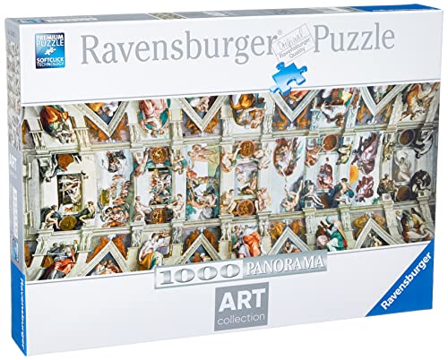 Ravensburger Puzzle Michelangelo Volta della Cappella Sistina 70x50 cm Puzzle 1000 pezzi Puzzle adulti e Ragazzi facile da comporre Puzzle Quadri Famosi da Esporre Puzzle Arte Educativo