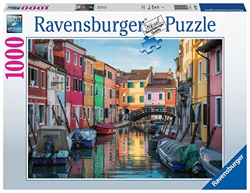 Ravensburger Puzzle Burano, Italia, 1000 Pezzi, Idea regalo, per Lei o Lui, Puzzle Adulti