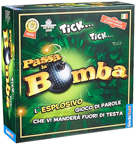 Giochi Uniti Passa la Bomba, Gioco da Tavolo, 12+ Anni, 2+ Giocatori, Edizione Italiana,