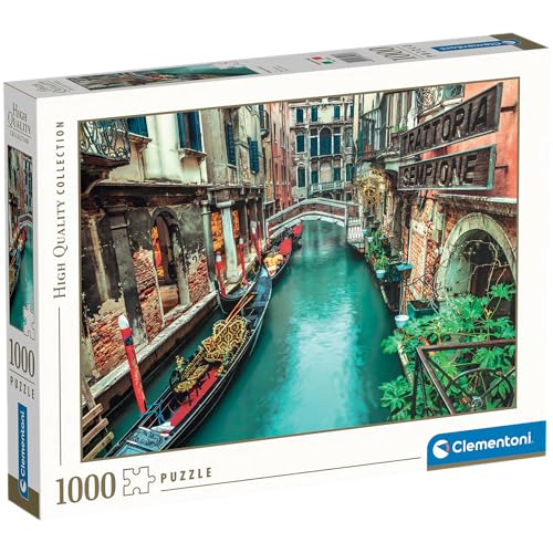 Clementoni Collection-Venice Canal Italia Puzzle, 1000 Pezzi, Multicolore,