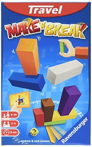 Ravensburger Italy- Make'n' Break Travel Gioco da Viaggio, da 8 a 99 anni,