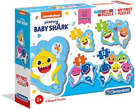 Clementoni My First Puzzle Baby Shark 3-6-9-12 pezzi Made in Italy puzzle bambini 2 anni+