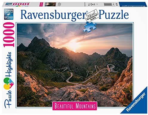 Ravensburger Puzzle Sierra de Tramuntana, Indonesia, Collezione Beautiful Mountains, 1000 Pezzi, Idea regalo, per Lei o Lui, Puzzle Adulti