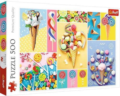 Trefl 500 Elementi, Qualità Premium, per Adulti e Bambini dai 10 anni Puzzle, Colore Dolci Preferiti, Pièces,