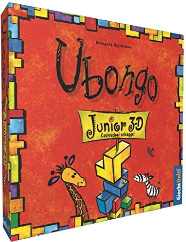 Giochi Uniti Ubongo 3D Junior, Gioco da tavolo per bambini, 2-4 Giocatori, 5+ Anni, Edizione italiana,