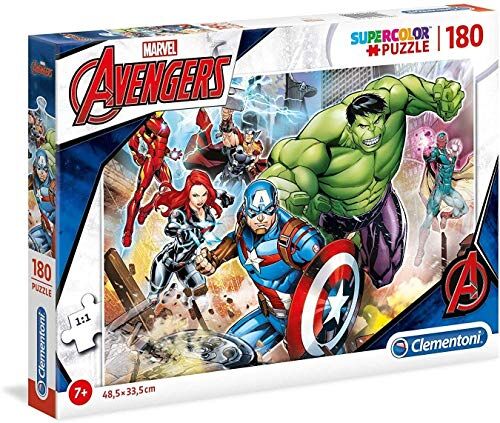 Clementoni - The Avengers Puzzle, Multicolore, 180 Pezzi,