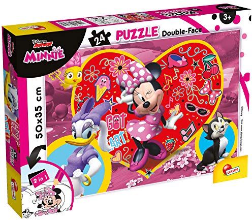 Liscianigiochi Lisciani Giochi- Disney-Minnie Puzzle DF, 24 Pezzi, Multicolore, 50X35 cm,