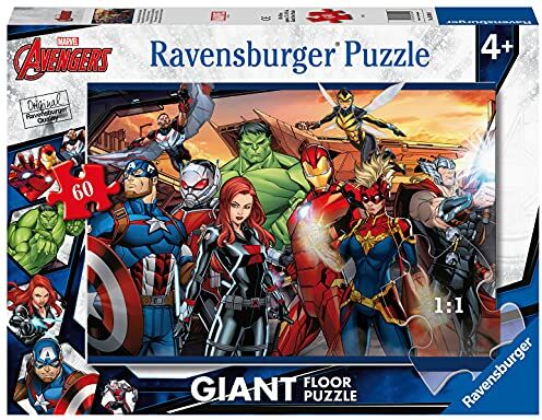 Ravensburger Marvel Avengers 60 Piece Giant Floor Jigsaw Puzzle for Kids Age 4 Years