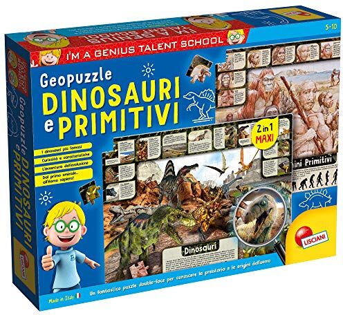 Liscianigiochi Lisciani Giochi I'm a Genius: Dinosauri, Geopuzzle, Colore Multicolore,