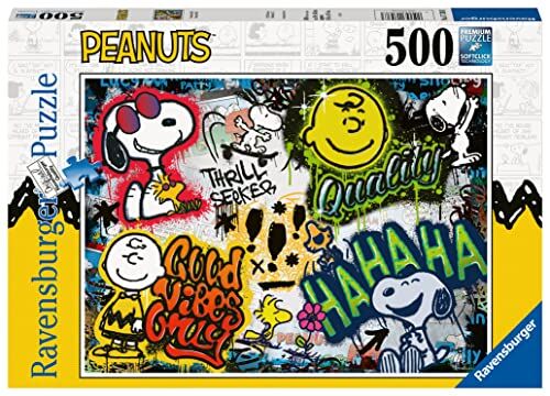 Ravensburger Puzzle Peanuts Graffiti, 500 Pezzi, Puzzle Adulti