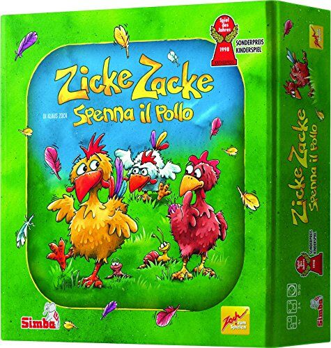 Zoch Zicke Zacke Spenna Il Pollo Versione Italiana, , 4 Anni, Gioco in Scatola, 2-4 Giocatori, Multicolore