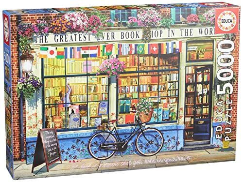 Educa Puzzle da 5000 pezzi per adulti   Greatest Bookshop nel mondo. Misura: 157 x 107 cm. Include servizio pezzi mancanti. Consigliato a partire dai 14 anni ()