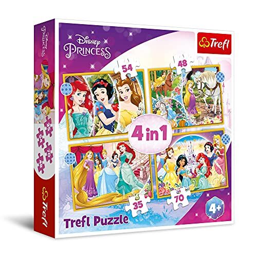 Trefl 4w1 SzczĂÄšliwy dzieÄš/Disney Princess () [Puzzle]