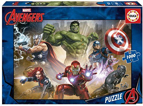 Educa Puzzle da 1000 pezzi per adulti   Avengers. Dimensioni: 68 x 48 cm. Include la colla del puzzle FIX. Consigliato a partire dai 14 anni ()