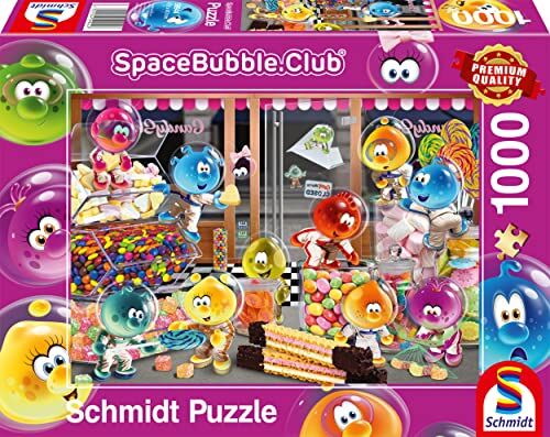 Schmidt Spiele Spacebubble, Happy Together in the Candy Store, puzzle da 1000 pezzi, Multicolore, one Size