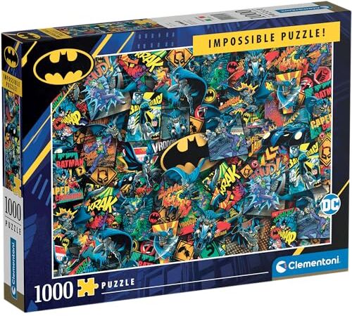 Clementoni Impossible Puzzle Batman 1000 pezzi Made in Italy puzzle adulti