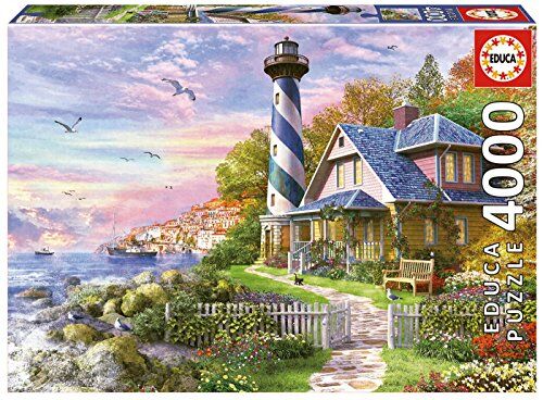 Educa Puzzle da 4000 pezzi per adulti   Lighthouse at Rock Bay. Misura: 136 x 96 cm. Include servizio pezzi mancanti. Consigliato a partire dai 14 anni ()
