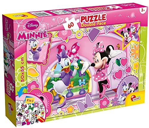 Liscianigiochi Lisciani Giochi- Minnie Disney Puzzle Doppia Faccia Plus, Multicolore,