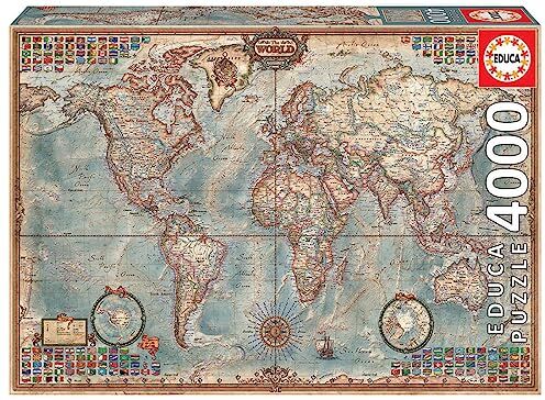 Educa Mappa politica. Puzzle 4000 pezzi.