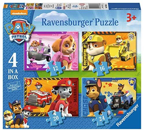 Ravensburger Paw Patrol 4 puzzle pacchetto in una scatola ( 0 6)