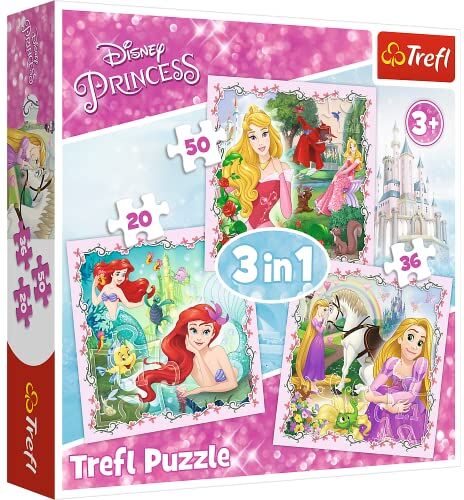 Trefl EA 3 in 1 Disney Princess, Multicolored