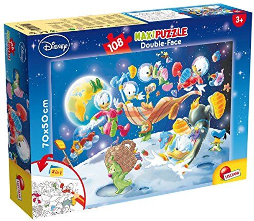 Liscianigiochi Lisciani Giochi- Mickey Mouse in Space Friends Disney Puzzle, 108 Pezzi, Multicolore,