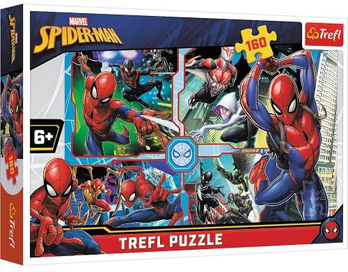 Trefl 916 15357 160 Teile, für Kinder ab 6 Jahren 160pcs Spider-Man to The Rescue, Multi-Colored