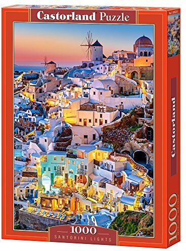 Castorland Castor Paese C di 103522 – 2 – Puzzle Santorini Lights, 1000 Pezzi