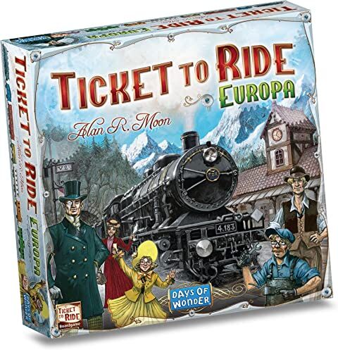 Asmodee Ticket to Ride Europa Gioco da Tavolo per Tutta la Famiglia, 2-5 Giocatori, 8+ Anni, Edizione in Italiano