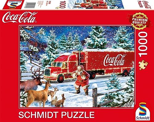 Schmidt Spiele Coca Cola Christmas-Truck, Puzzle da 1000 pezzi