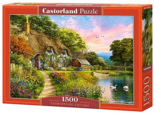 Castorland 1500 El. Wiejska chatka NAD jeziorem [Puzzle]